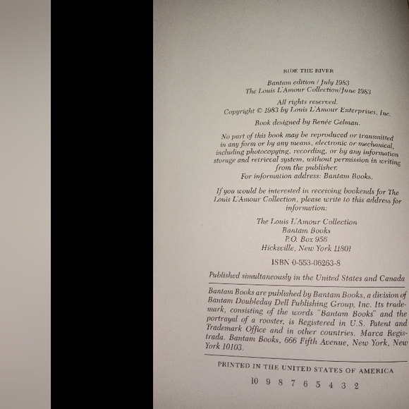 1983 Faux Leather Hardcover Law of the Desert Born by Louis L'Amour - Picture 13 of 14